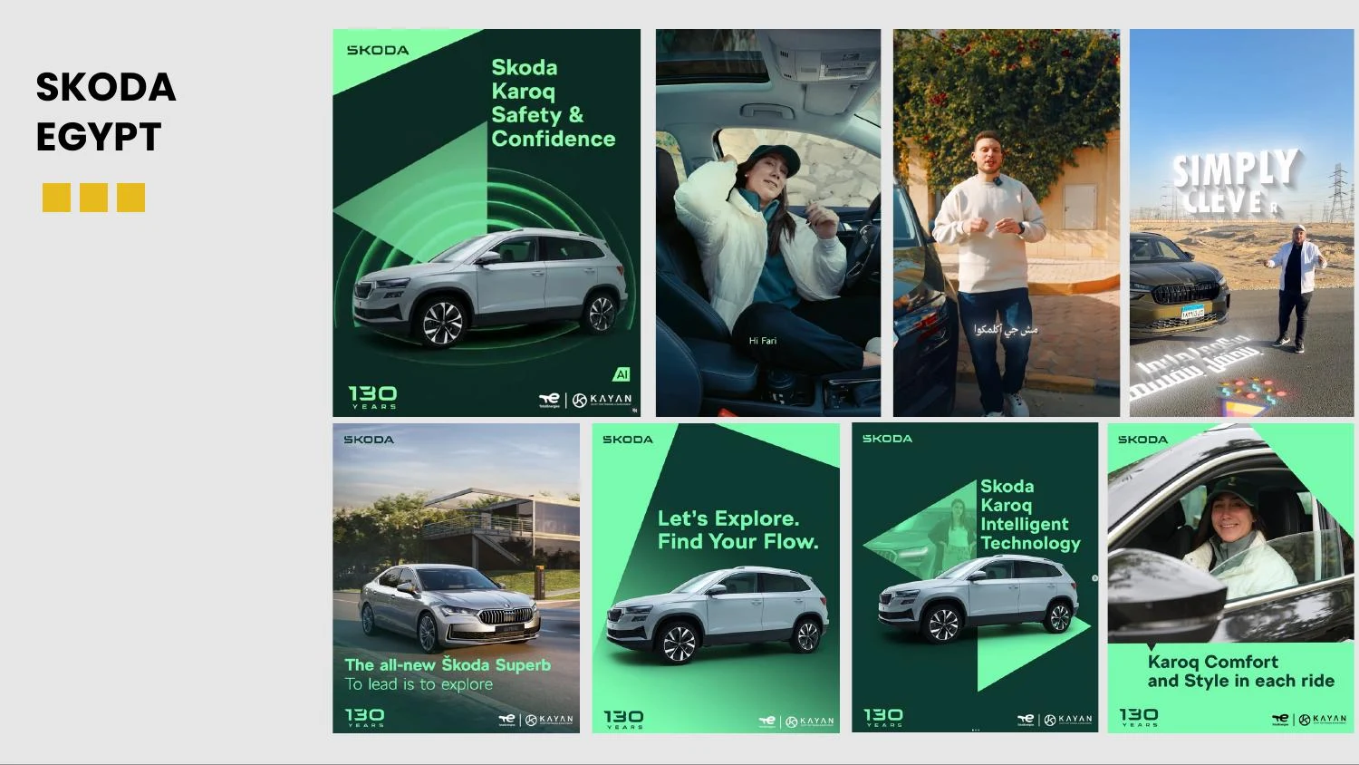 Škoda Egypt creative portfolio